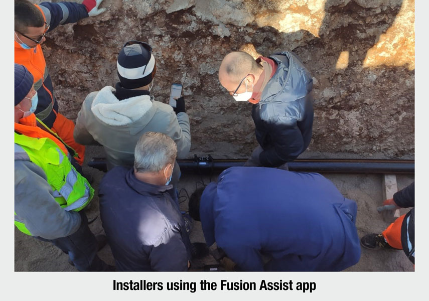 Fusion Assist Installers using app