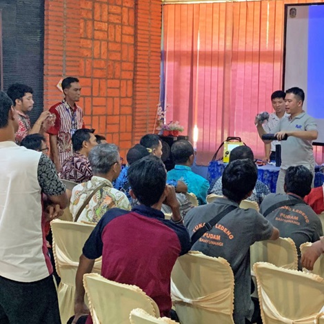 AVK Fusion Indonesia interactive demonstration to PDAMs