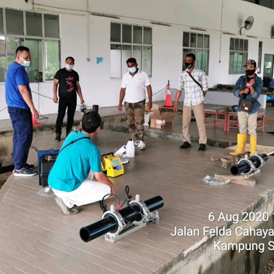 Fusion Malaysia conduct electrofusion and butt fusion product training for Rahill SAJ