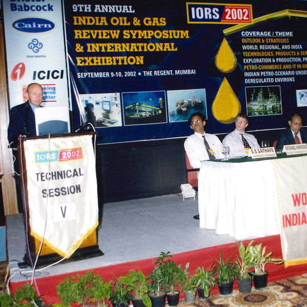 David Clayton at 2002 India Oil and Gas Review Symposium and International Exhibition