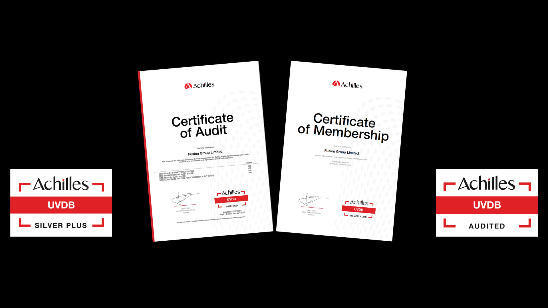 100 % Pass rate Achilles UVDB Verify